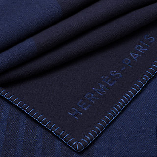 H Tape bed cover - Brown | Hermès USA